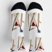 Chaussette Cricket Le Jeu, Chaussettes D'Équipage (Haut)