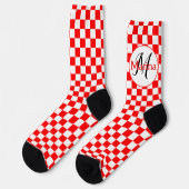 Chaussette Croatie À damiers Monogramme (Gauche)