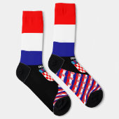 Chaussette Croatie, mode, drapeau croate, patriotique (Droite)