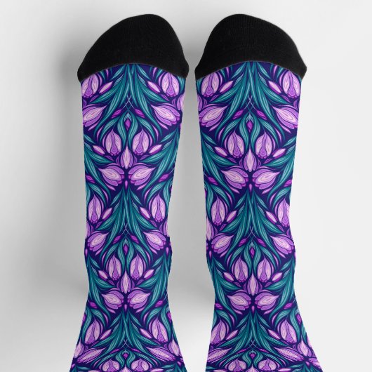 Chaussette Crocus printaniers (Haut)