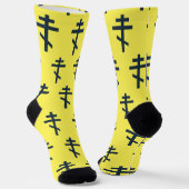 Chaussette Croix orthodoxe à huit pointes, art dévotionnel sa (Angulaire)