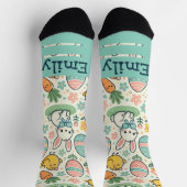 Chaussette Croquis blanc Chevron Patern (Haut)