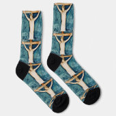 Chaussette Crucifixion du Retable dans l'Eglise (Droite)