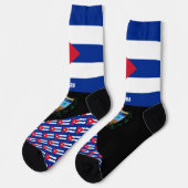Chaussette Cuba, mode, drapeau cubain, patriotique (Gauche)