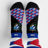 Chaussette Cuba, mode, drapeau cubain, patriotique (Haut)