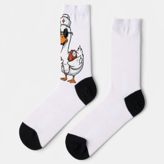 Chaussette Cuff 'Em Goose Nurse Funny Silly Goose Nurse