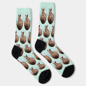 Chaussette Cuire Votre Cheval Photo Mint Vert Ovale Animaux P (Droite)