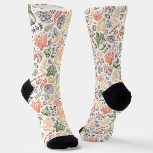 Chaussette Cuisine Garden Motif végétal (Angulaire)