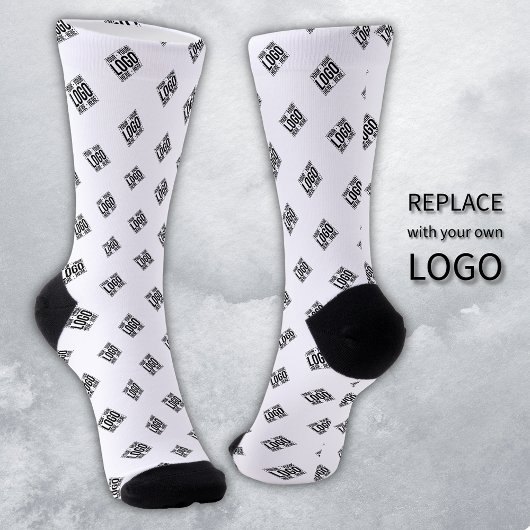 Chaussette Custom Business Logo Corporate Company Modern Cool
