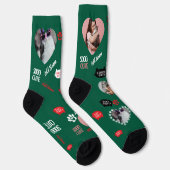 Chaussette Custom Cat Socks Gift for Pet Lovers - Cat Photos (Droite)