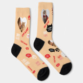 Chaussette Custom Cat Socks Photo for Pet Lovers (Droite)