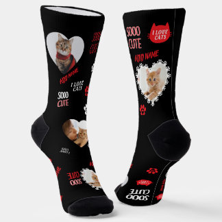 Chaussette Custom Cat Socks Photo for Pet Lovers
