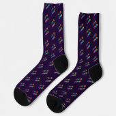 Chaussette Custom Company Logo Branded Socks Example (Gauche)