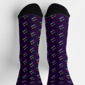 Chaussette Custom Company Logo Branded Socks Example (Haut)