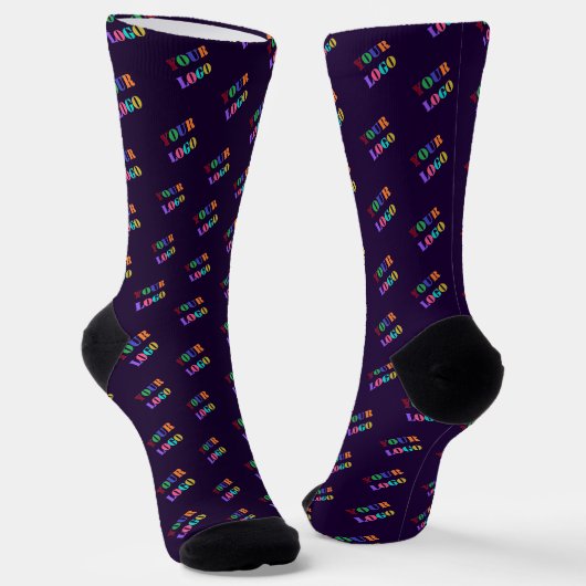 Chaussette Custom Company Logo Branded Socks Example (Angulaire)