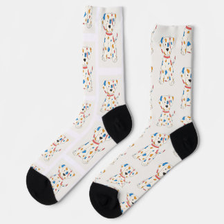Chaussette Custom Cute Pet Photo Motif - chien coloré