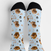 Chaussette Custom Dog Photo – Valentine Gift for Dog Lover (Haut)