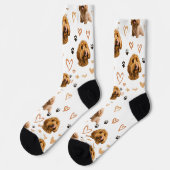 Chaussette Custom Dog Photo – Valentine Gift for Dog Lover (Gauche)