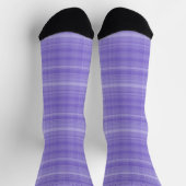 Chaussette Custom Light Lavender Dark Purple Checkered (Haut)