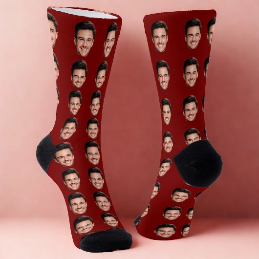 Chaussette Custom Photo Face Socks, Funny Personalized Gift 