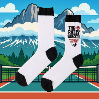 Chaussette Custom Pickleball Rally Wrecker Crew Socks