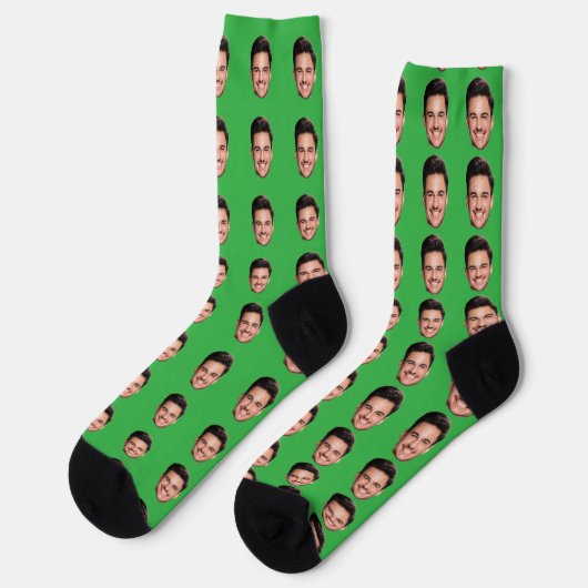 Chaussette Custom Picture Socks, Personalized Face Gift  (Gauche)