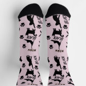 Chaussette Custom Void Cat Socks | Cute Black Cat Mom Gift (Haut)