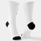Chaussette  Custom Wedding Socks with Name and Wedding Date (Angulaire)