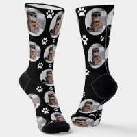 Customisé Funny Chat Pet Paw Face Noir
