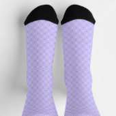 Chaussette Customizable Lavender Violet Purple Polka Dot (Haut)