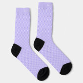 Chaussette Customizable Lavender Violet Purple Polka Dot (Droite)