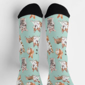 Chaussette Cute aquarelle Corgi Chien Motif (Haut)