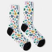 Chaussette Cute Aquarelle Océan Animaux Motif (Droite)
