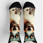 Chaussette Cute Australian Shepherd Peinture (Haut)