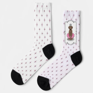 Chaussette Cute Ballet Princesse Chocolat Labrador Retriever