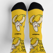 Chaussette Cute bananes nom personnalisé (Haut)