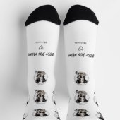 Chaussette Cute Best Dog Mom Photo Heart (Haut)