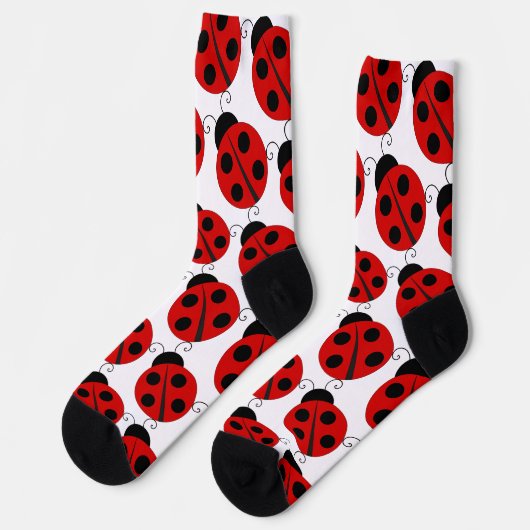 Chaussette Cute Big Ladybird Pattern (Gauche)