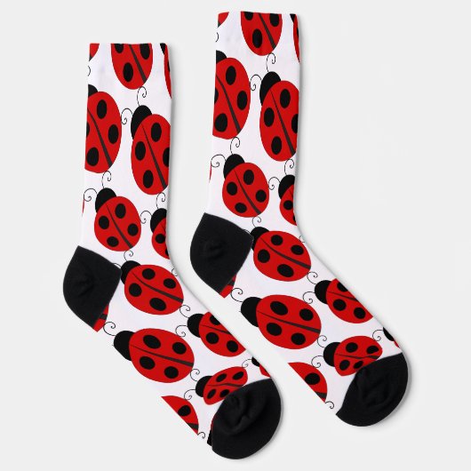Chaussette Cute Big Ladybird Pattern (Droite)
