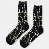 Chaussette Cute Black Cat Socks Gift for Black Cat Lovers  (Gauche)