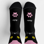 Chaussette Cute Black Cat Socks Gift for Cat Lovers (Haut)
