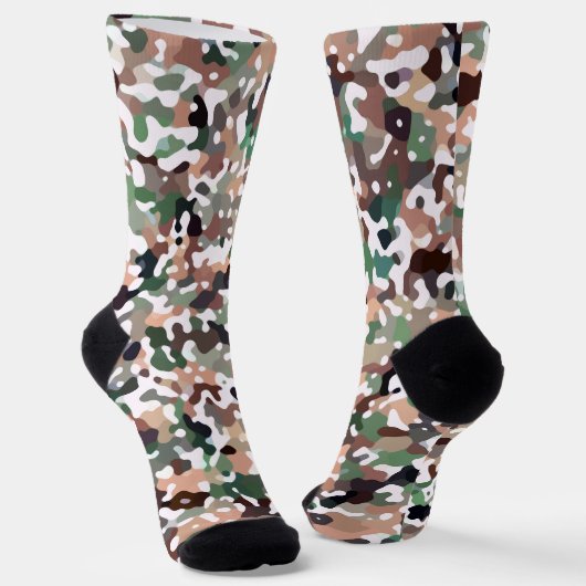Chaussette Cute Camo Motif multicolore (Angulaire)
