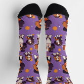 Chaussette Cute Cavalier King Charles halloween motif (Haut)