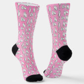 Chaussette Cute Chat Motif rose nouveauté (Angulaire)