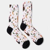 Chaussette Cute Christmas Cats and Holiday Decorations  (Droite)
