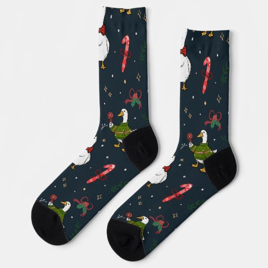 Chaussette Cute Christmas Ducks Socks (Gauche)