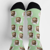Chaussette Cute Custom Cat Photo Socks (Haut)