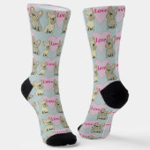 Chaussette Cute dogs Love (Angulaire)