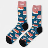 Chaussette Cute et Kawaii Sushi Motif japonais (Gauche)