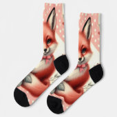 Chaussette Cute Floral Baby Fox (Gauche)